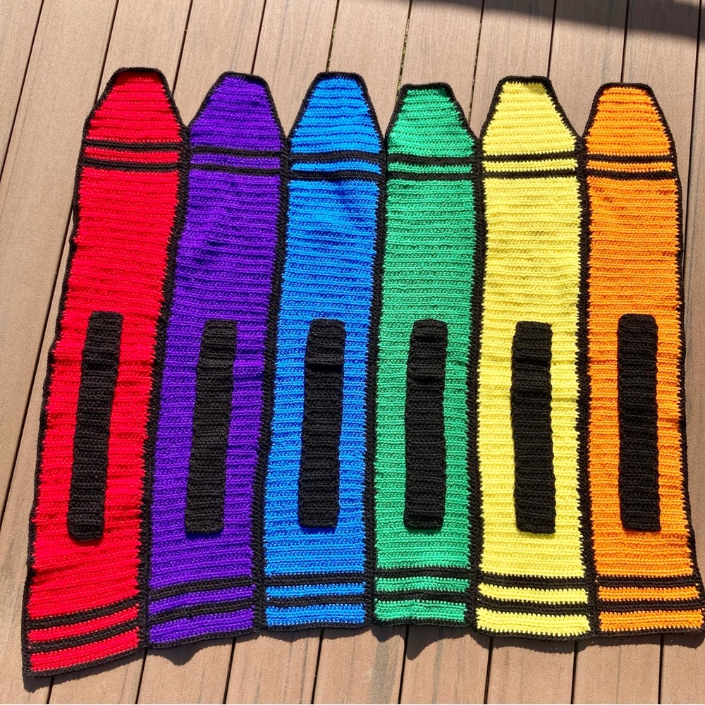 Crayons Afghan Rug - Picture 3 of 12